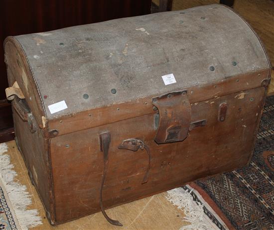 Canvas dome topped trunk